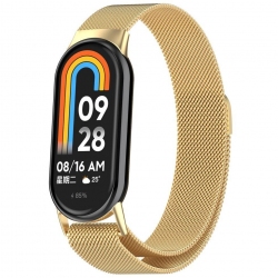 Ремінець BeCover Milanese Style для Xiaomi Mi Smart Band 8 / 9 / 10 (714603) Gold
