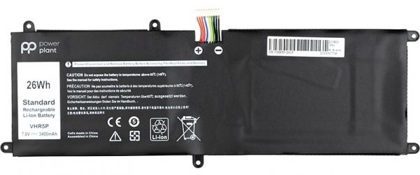 Акумулятор PowerPlant для ноутбуків Dell Latitude 11 5175 (VHR5P) 7.6V 3400mAh (NB441136)