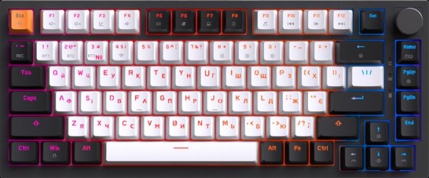 Клавиатура беспроводная GamePro Asgard Valhalla QLAB Sakura Switch RGB Bluetooth/Wireless/USB-C (MK160-B-QS-PRO) Black 