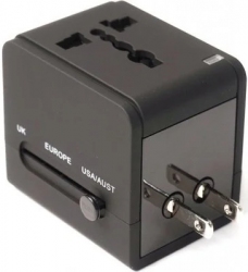 Переходник сетевой PowerPlant универсальный c USB (DV00DV5067) Переходник сетевой PowerPlant универсальный c USB (DV00DV5067)