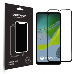 Захисне скло BeCover для Motorola Moto E13 (708843) Black Захисне скло BeCover для Motorola Moto E13 (708843) Black