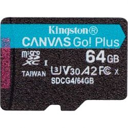 Карта памяти Kingston Canvas Go! Plus microSDXC 64GB UHS-I U3 V30 (SDCG4/64GBSP)
