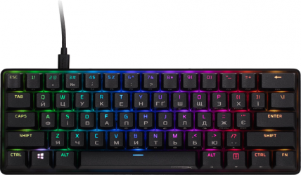 Клавиатура проводная HyperX Alloy Origins 60 HX Red USB (4P5N4AA ) Black  Клавиатура проводная HyperX Alloy Origins 60 HX Red USB (4P5N4AA ) Black