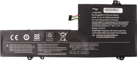 Аккумулятор PowerPlant для Lenovo IdeaPad 720s-14IKB (L16M4PB2) 15.2V 2900mAh (NB482528)