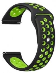 Ремешок BeCover Nike Style для Samsung Galaxy Watch 42mm / Watch Active / Active 2 40/44mm / Watch 3 41mm / Gear S2 Classic / Gear Sport (BC_705694) Black-Green