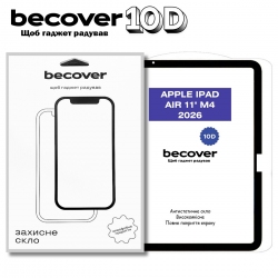 Защитное стекло BeCover 10D для Apple iPad Air 11
