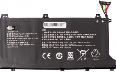 Аккумулятор PowerPlant для Huawei MateBook D15 2020 (HB4692J5ECW) 11.4V 3000mAh (NB400171)