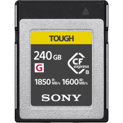 Карта памяти Sony CFexpress Type B 240GB R1850/W1600MB/s Tough (CEBG240T.CE7) Карта памяти Sony CFexpress Type B 240GB R1850/W1600MB/s Tough (CEBG240T.CE7)