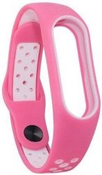 Ремешок для браслета Xiaomi Mi Band 3 Sport Pink/White