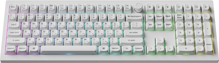 Клавиатура беспроводная Keychron V6 Ultra Keychron Red Switch White RGB (V6U-F1-UA)