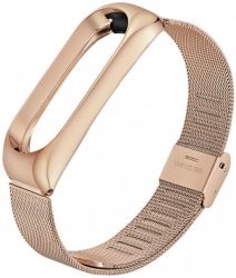 Ремешок BeCover Metal для Xiaomi Mi Band 3/4 (704654) Rose Gold