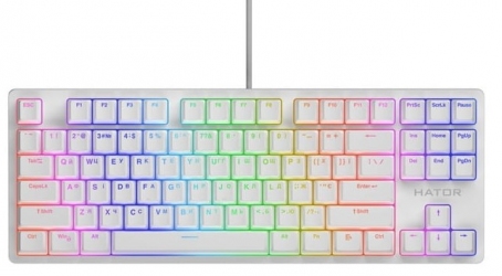 Клавиатура проводная Hator Rockfall 2 Optica TKL Black White (HTK-731)