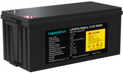Акумуляторна батарея Marsriva LiFePO4 12.8V 200Ah (MR-LFP12-200-LAR) Акумуляторна батарея Marsriva LiFePO4 12.8V 200Ah (MR-LFP12-200-LAR)
