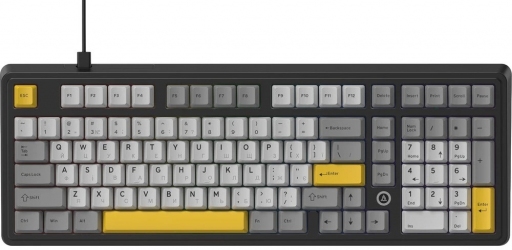 Клавиатура проводная Ajazz AK980 MAX Magnetic Switch USB (AK980-MAX-M-BGY) Black-Grey-Yellow 