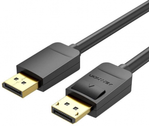 Kабель Vention DisplayPort-DisplayPort, 1 m, v1.2 (HACBF) Black 
