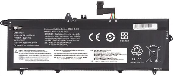 Аккумулятор PowerPlant для Lenovo ThinkPad T14S Series (L18C3PD2) 11.55V 4650mAh (NB482122)