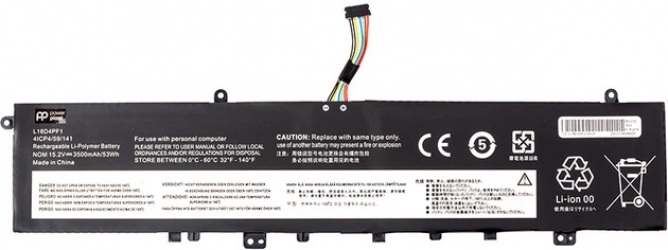 Аккумулятор PowerPlant для Lenovo Yoga 9-15IMH5 (L18D4PF1) 15.2V 3500mAh (NB482436)