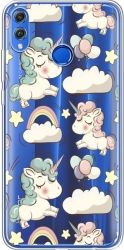 Накладка U-Print Honor 8X Unicorns