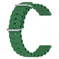 Ремешок BeCover Wave Style для Amazfit Bip 3 / 3 Pro / GTR 42 мм / GTR Mini / GTS / GTS 2 mini / GTS 3 / GTS 4 / GTS 4 Mini / Amazfit Active / Active 2 (714173) Green