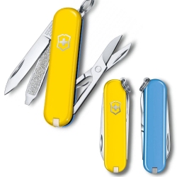 Складной нож Victorinox CLASSIC SD UKRAINE желто-голубой 0.6223.8G.28