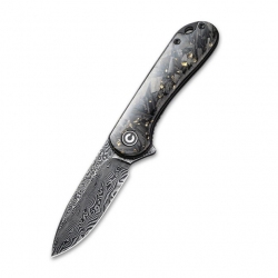 Ніж Civivi Elementum, (7.5 см) Damascus / Carbon Fiber
