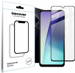 Защитное стекло Becover для Xiaomi Redmi 14C 4G / Poco C75 (712320) Black Защитное стекло Becover для Xiaomi Redmi 14C 4G / Poco C75 (712320) Black