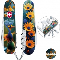 Складной нож Victorinox CLIMBER DESIGN Яркая птичка 1.3703.3.R2110pk