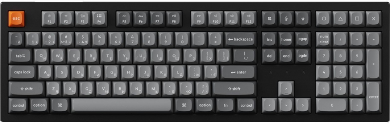 Клавиатура беспроводная Keychron K10 Max Keychron Super Banana Switch Black RGB (K10M-H4-UA)