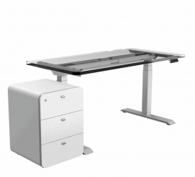 Стол с электрической регулировкой высоты Loctek ET223(IB) Silver Grey