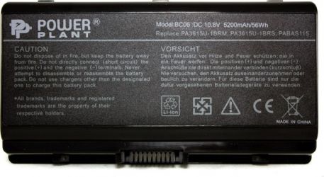 Акумулятор PowerPlant PA3615U-1BRS для Toshiba Equium L40 Black (10.8V/5200mAh/6 Cells) (NB00000208)