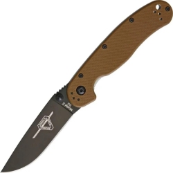 Нож Ontario Knife RAT II Linerlock D2 Coyote Brown