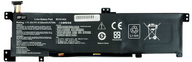 Акумулятор PowerPlant для ноутбуків ASUS A401L (B31N1424) 11.4V 4150mAh (NB431267)