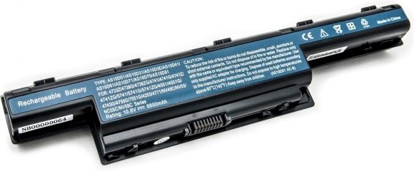 Акумулятор PowerPlant для Acer Aspire 4551 Black (10.8V/6600mAh/9Cells) (NB00000064)