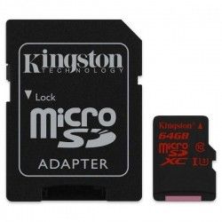 Карта памяти Kingston MicroSDXC 64GB Class 10 UHS-I U3 + SD-adapter (SDCA3/64GB) Карта памяти Kingston MicroSDXC 64GB Class 10 UHS-I U3 + SD-adapter (SDCA3/64GB)