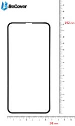 Захисне скло BeCover для Apple iPhone XR (702621) Black Захисне скло BeCover для Apple iPhone XR (702621) Black