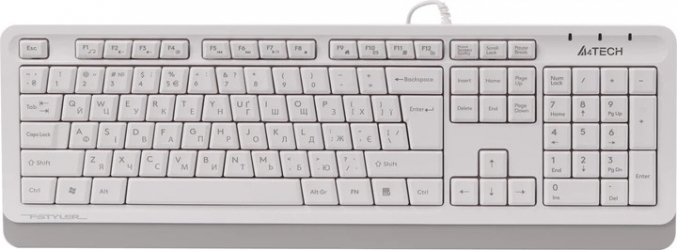 Клавиатура проводная A4Tech Fstyler FKS10 White 