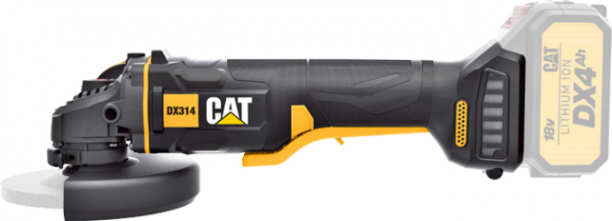 Акумуляторна безщіткова кутова шліфувальна машина CAT DX314B