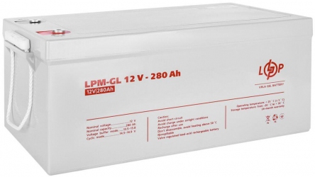 Аккумуляторная батарея LogicPower 12V 280AH (LPM-GL 12 - 280 AH) GEL