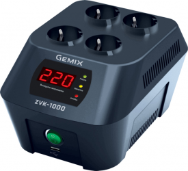 Стабилизатор напряжения Gemix ZVK-1000 (ZVK1000.700W) Стабилизатор напряжения Gemix ZVK-1000 (ZVK1000.700W)