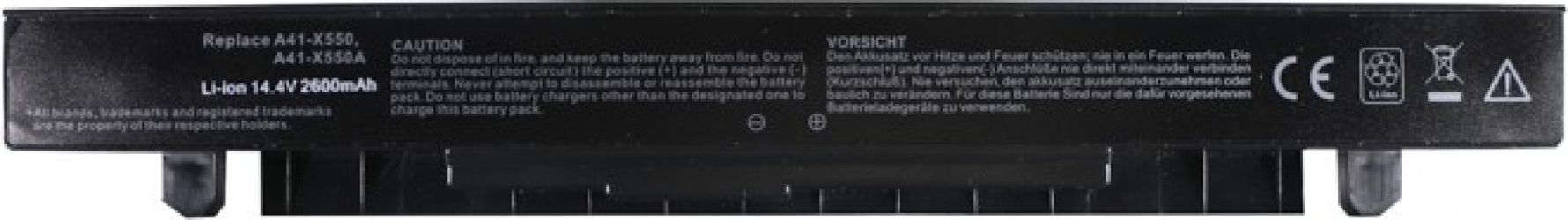 Акумулятор PowerPlant для ASUS X450 (A41-X550, AS-X550-4) 14.4V 2600mAh (NB00000220)