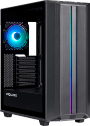 Корпус Prologix E122 Tempered Glass&Mesh Black Корпус Prologix E122 Tempered Glass&Mesh Black