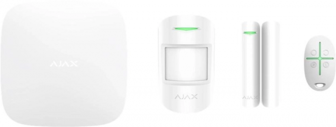 Комплект охоронної сигналізації Ajax StarterKit 2 (8EU) (29340.102.WH1/35974.102.WH1) White  Комплект охоронної сигналізації Ajax StarterKit 2 (8EU) (29340.102.WH1/35974.102.WH1) White