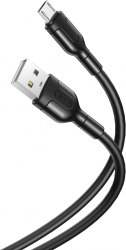 Кабель XO NB212 microUSB 1m 2.1A Black