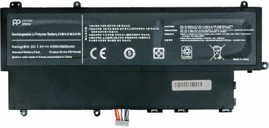 Акумулятор PowerPlant для Samsung 530U3 (AA-PBYN4AB) 7.4V 5800mAh (NB490158)