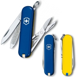 Складаний ніж Victorinox CLASSIC SD UKRAINE синьо-жовтий 0.6223.2.8