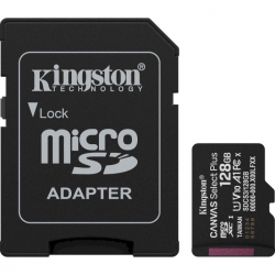 Карта памяти Kingston Canvas Select Plus microSDXC 128GB UHS-I U1 V10 + SD-адаптер (SDCS3/128GB) Карта памяти Kingston Canvas Select Plus microSDXC 128GB UHS-I U1 V10 + SD-адаптер (SDCS3/128GB)