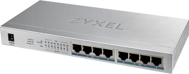 Комутатор Zyxel GS1008HP (GS1008HP-EU0101F) Комутатор Zyxel GS1008HP (GS1008HP-EU0101F)