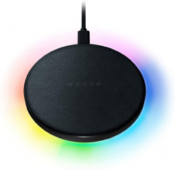 Зарядний пристрій RAZER Chroma Charging Pad 10 W Fast WL Charger RGB (RC21-01600100-R371) Black  Зарядний пристрій RAZER Chroma Charging Pad 10 W Fast WL Charger RGB (RC21-01600100-R371) Black