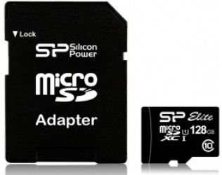 Карта пам'яті Silicon Power microSDXC 128 GB Class 10 UHS-I Elite + ad Карта пам'яті Silicon Power microSDXC 128 GB Class 10 UHS-I Elite + ad