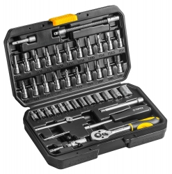 Набор ключей и головок торцевых TOPEX 1/4